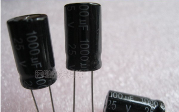 100pcs 1000UF25V Electric Capacity