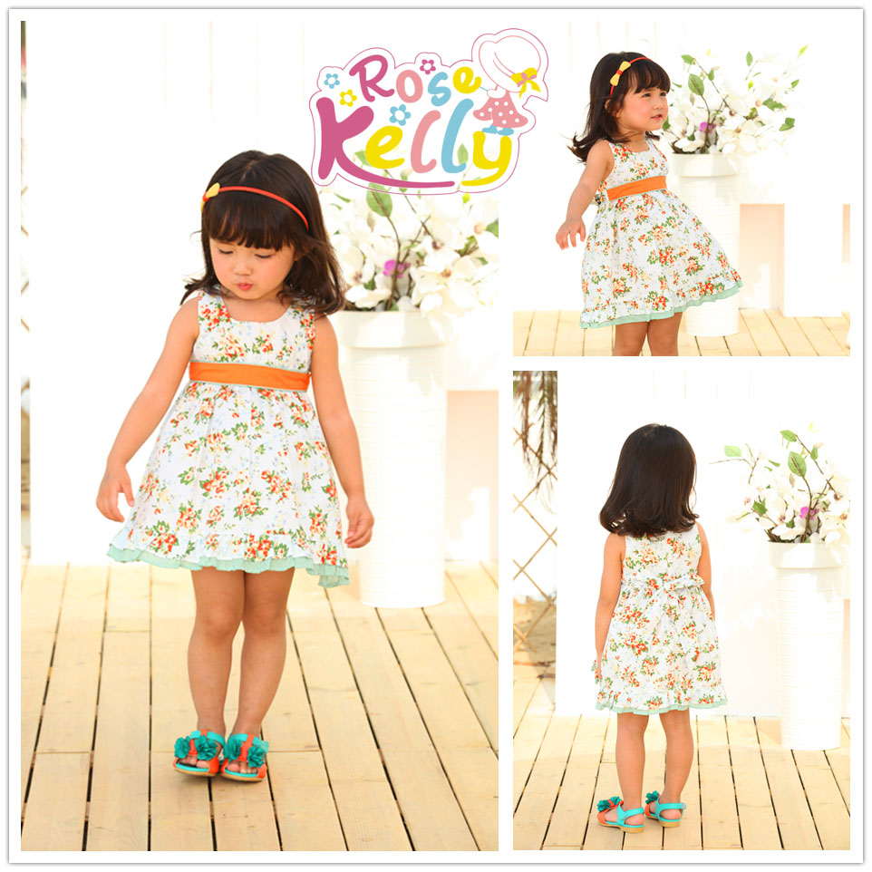2014 Baby Frock Designs with Printing for Baby Frock