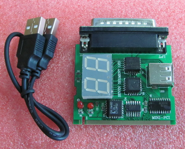 2 Bits Mini PCI & LPT Diagnostic Card