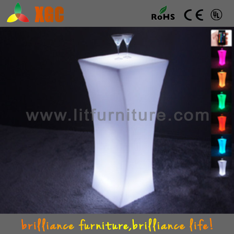 Bar Table and Chairs/LED Illuminated Furniture/LED Bar Table