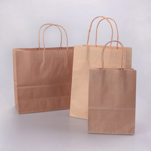 Brown Kraft Paper Packaging Bag for Shopping