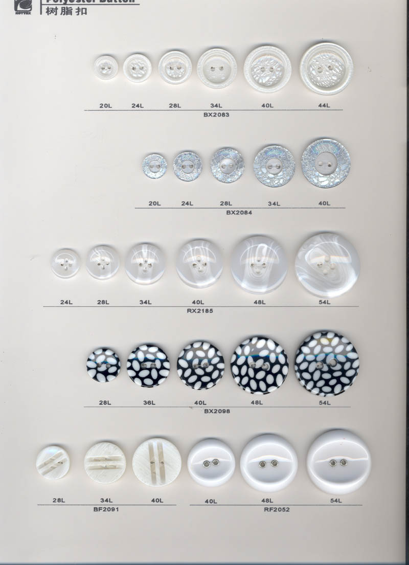 Complete Size New Fashion Resin Coat Button