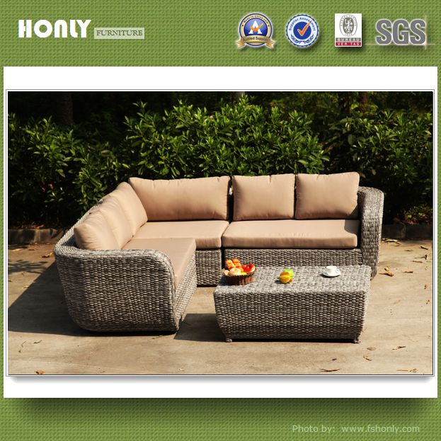 Covered Rattan Furniture Sofa Living Room Furniture Sofa