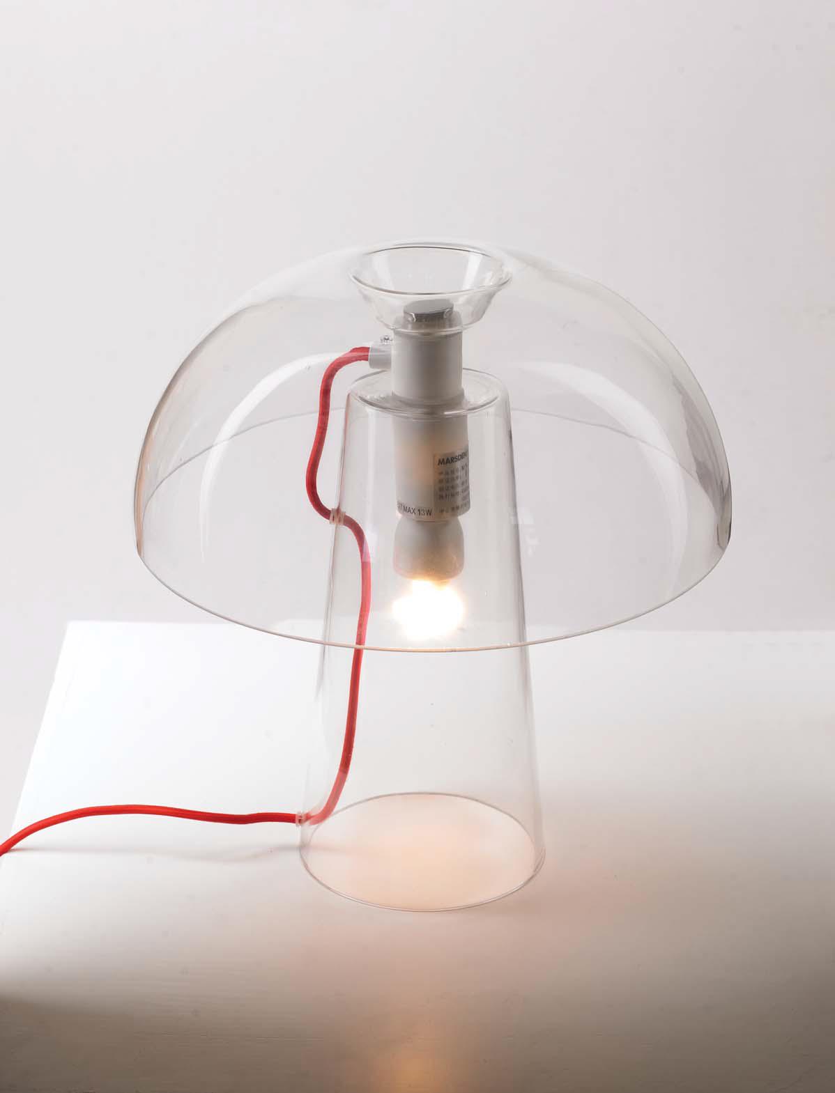 Decoration Contemporary Home Glass Desk Lights with E27 Bulb (MT10390-1-350)