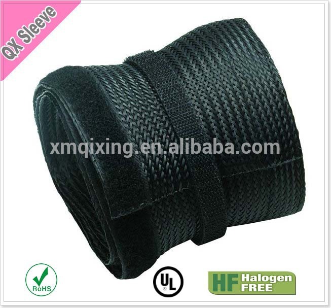 Easy Side Entry Braided Sleeving Velcro Cable Sock