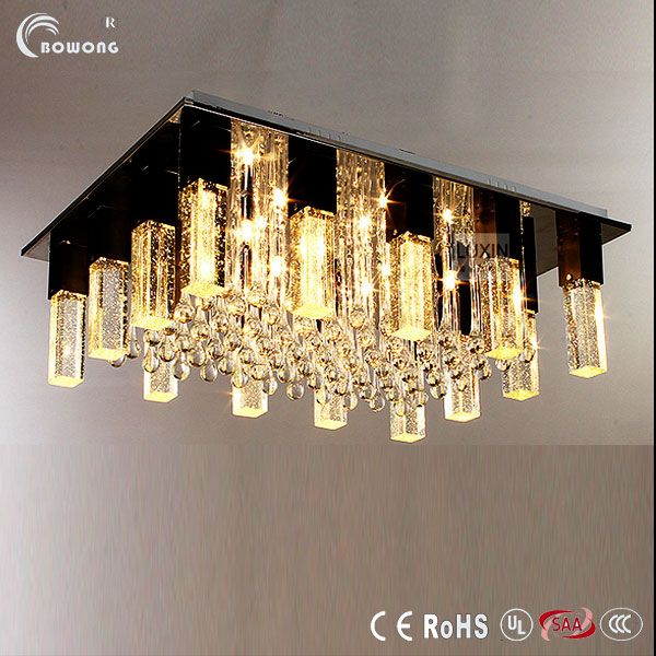 Elegant Crystal Ceiling Lamp with 9-15 Lights