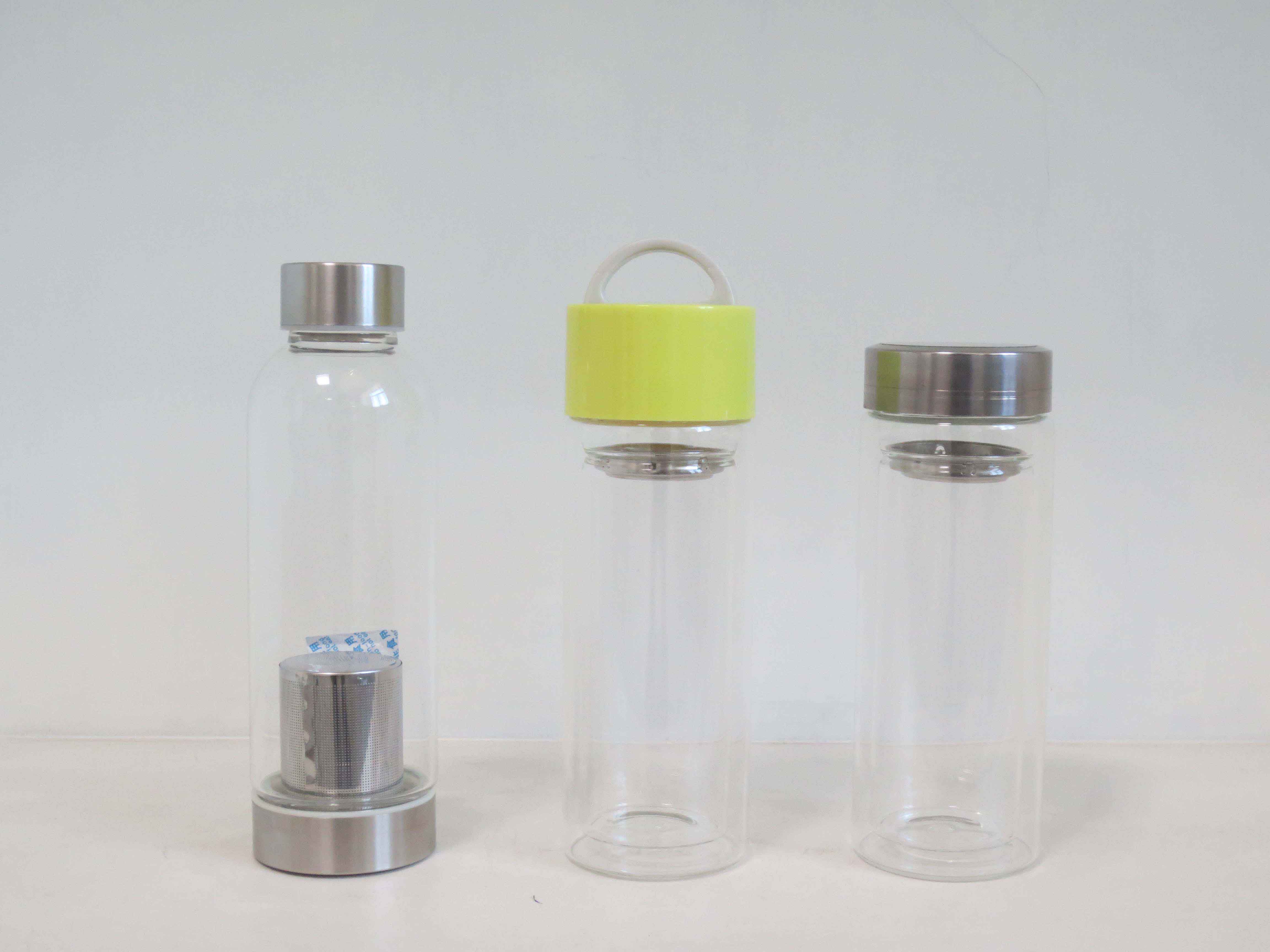 Glass Bottle Factory 500ml/16.89oz Wholesale Glass Bottle Wedding Invitations/ Clear Borosilicate Glass Water Bottle