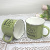High Quality Traditional Sublimation Enamel Cups and Metal Printed Enamel Mugs