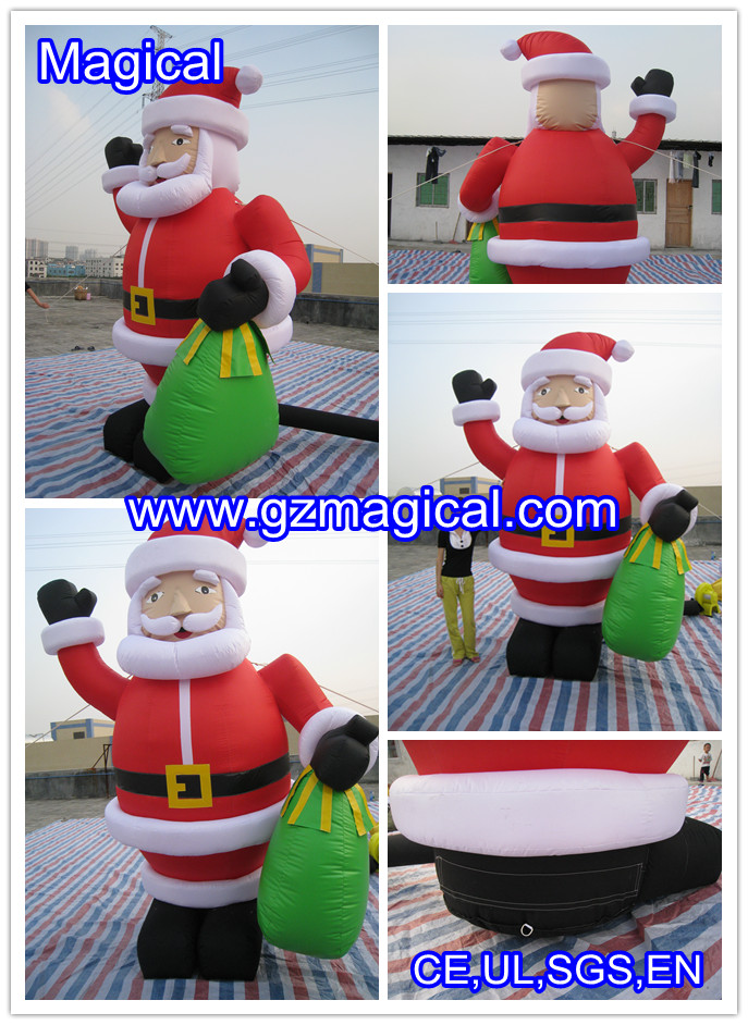 Inflatable Santa Claus Ornament for Christmas (MIC-384)