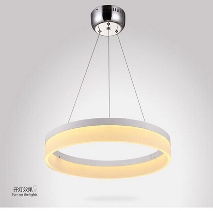 LED Annular Crystal Chandelier Lamp