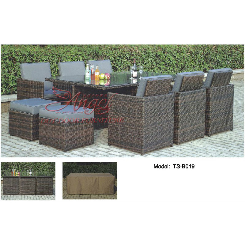 Leisure Outdoor Rattan Patio Modern Dining Furniturefor Garden