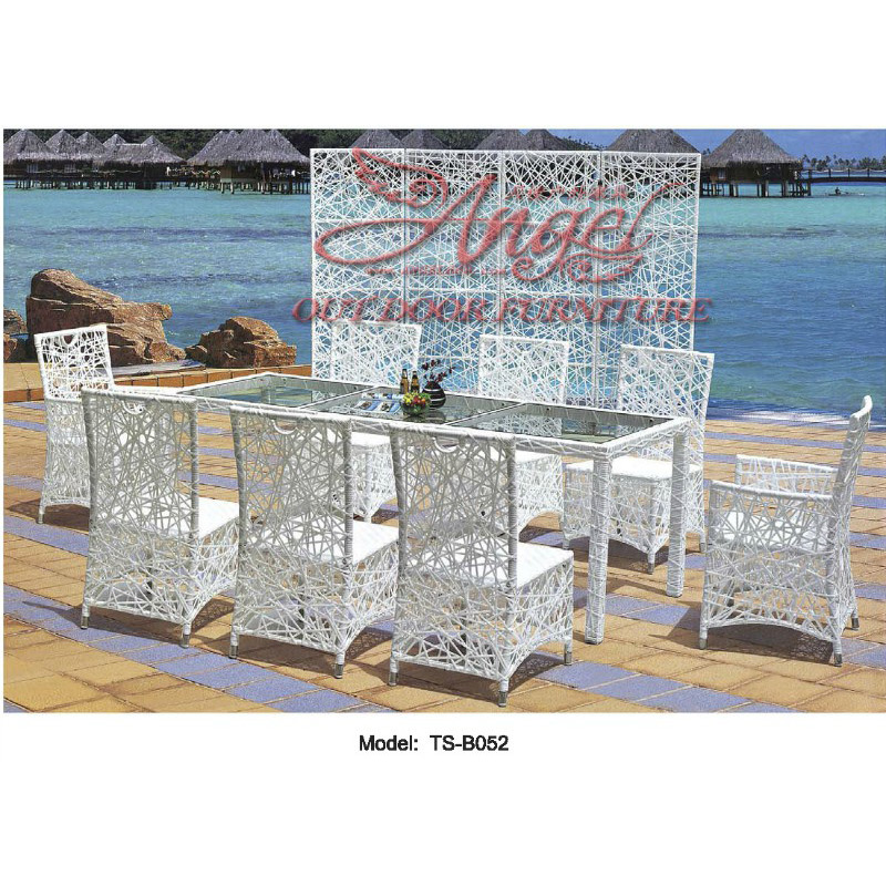 Leisure Rattan Outdoor Modern Patio Dining Table for Garden