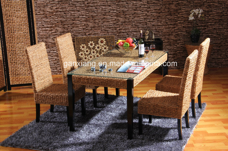 Modern Home Dining Room Furniture Table Combination Rattan Furniture