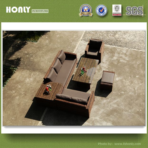 Modern Magic Rattan Sofa Set Outdoor Garden Patio Furniture
