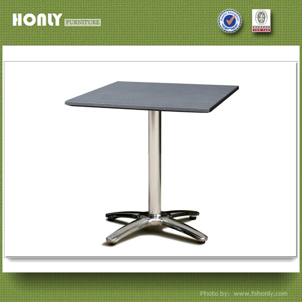 Modern Stainless Steel Stone Table Outdoor Leisure Square Coffee Table