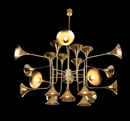 New Design Modern Carbon Steel Loudspeaker Pendant Lights (1133S)