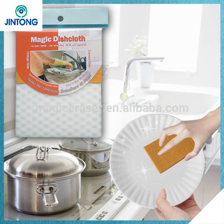 Newest eco-friendly compressed househlod melamine sponge cleaning scrubber