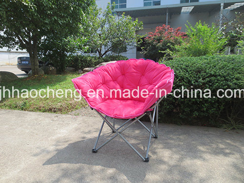 Outdoor Furniture Folding Moon Beach Chair with Suede Fabric