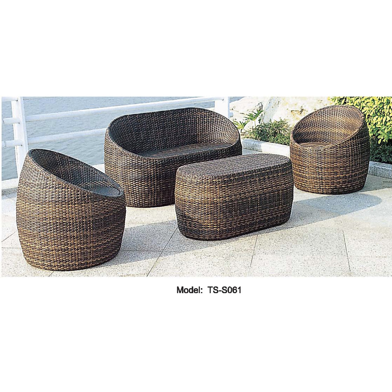 PE Patio Rattan Garden Outdoor Dining Leisure Modern Sofa