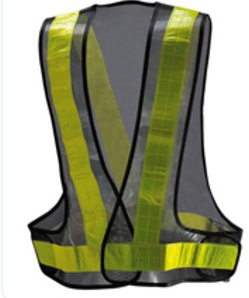 Polyester Traffic Vest with Yellow Reflective Strip