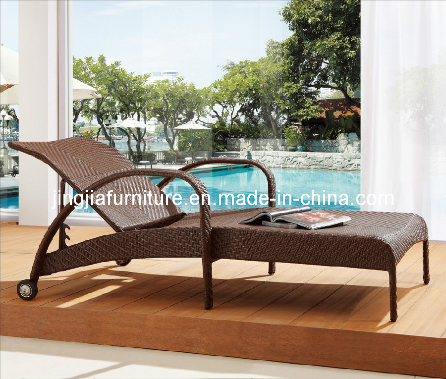 Rattan Beach Chair/Sun Bed/Lounger/Chaise Lounge (JJ-S751)