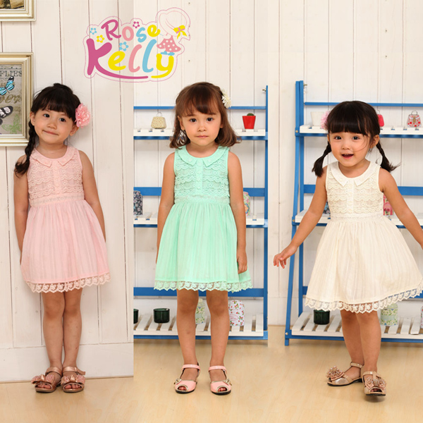 Sleeveless High Quality Cotton Children Baby Clothes/ Baby Cotton Frocks