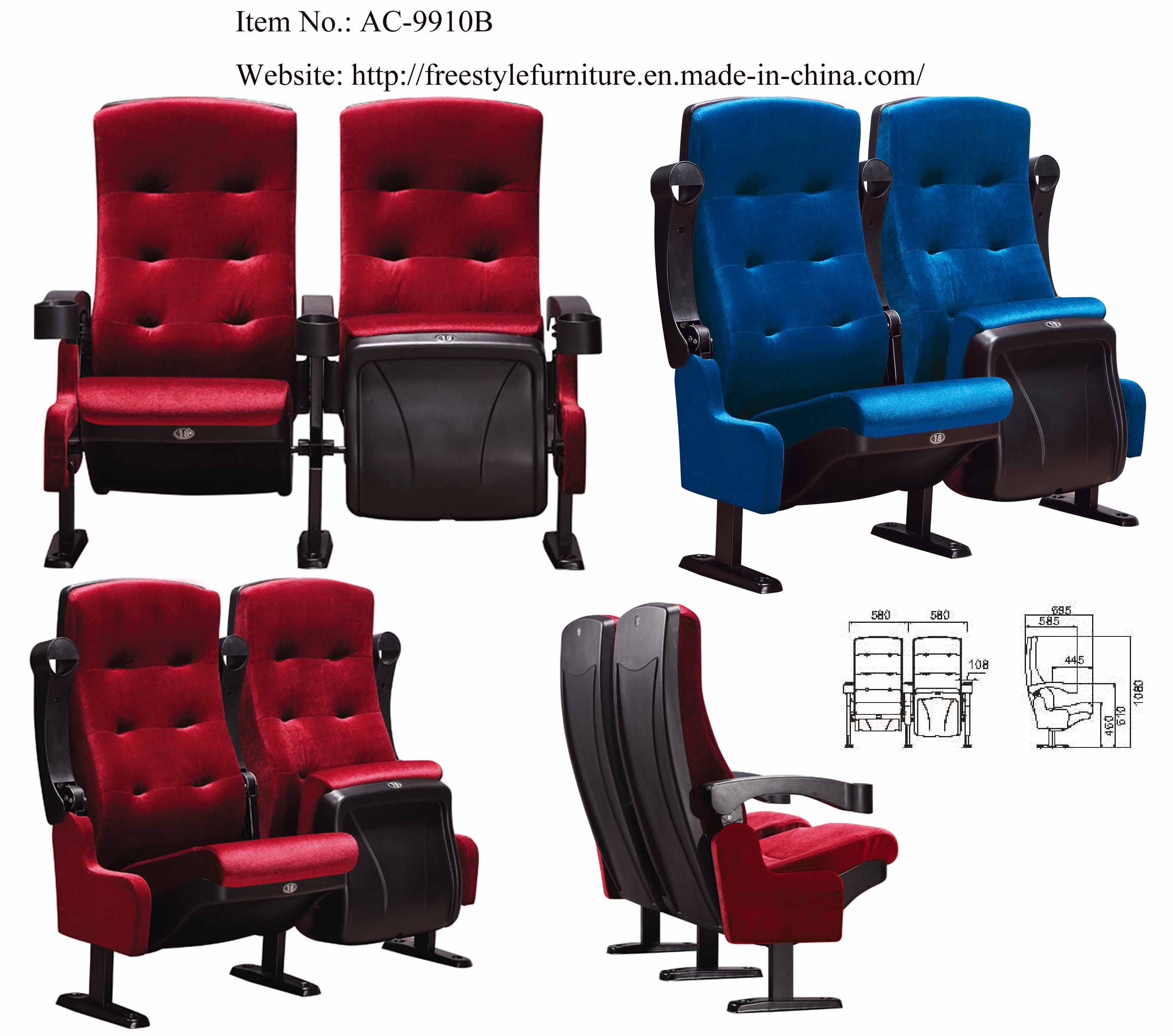 Theater Chair, Cinema Chair, Cinema Furniture (AC9910B)