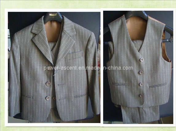 Top-Quality 3PCS Boys Stripe Fashion Wedding/Dinner/Performance Suits