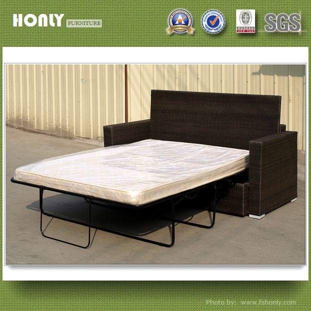 Unique Outdoor Sofa Bed Furniture Aluminum Rattan Wholesale Folding Sofa Bed