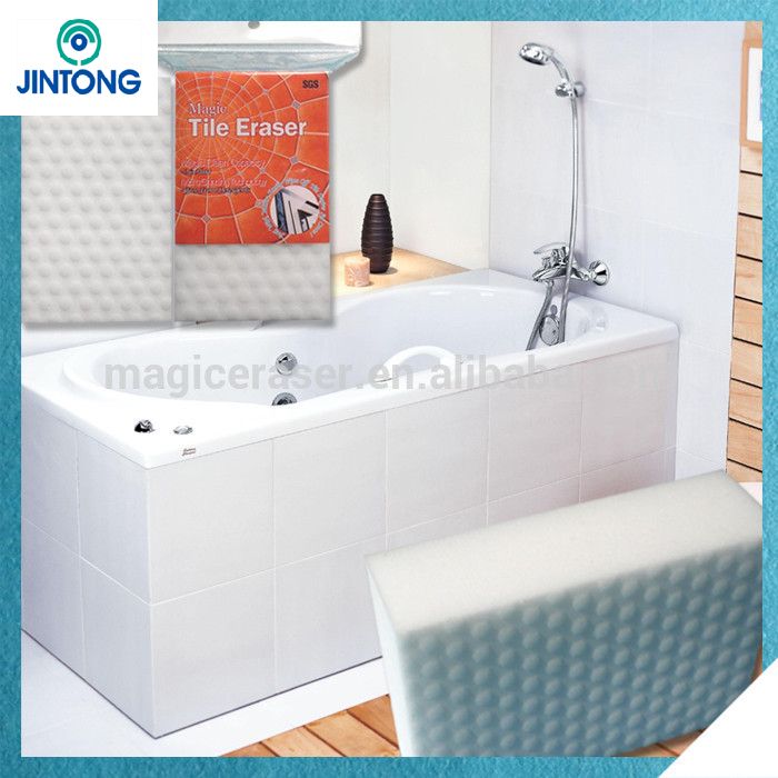 anti-bacterial high density bathroom cleaning sponge scrubber