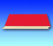 0.5mm Steel Sheet 75mm Thick PU Sandwich Panel for Exterior and Partition Wall