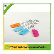 100% Food Grade Silicone Spatula Baking Scraper Butter Knife Cooking Utensil Tool, with Stainless Steel Handle