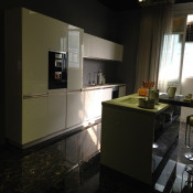 18mm MDF Door High Gloss Kitchen Cabinet (ZHK-021)