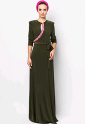 2014 Yyh Women Abaya Style Maxi Muslim Dress