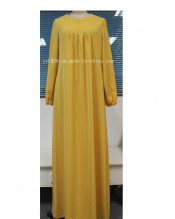 2014 Yyh Women Clothes Yellow Maxi Abaya Muslim Dress