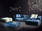 2014new Fashion Modern Living Room Furniture New Design Combination Sofa with Coffee Table and Cabinet