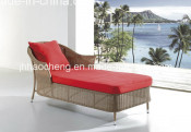2015 New Wicker Outdoor Day Bed Sun Lounge Chaise Lounge with Comfortable Back