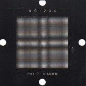 0.6mm (pitch=1.0mm) Universal Stencil 80x80mm