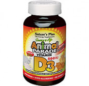 Animal Parade Vitamin D3 500 IU Children's Chewable - Black Cherry Flavor