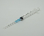 2.5ml Plastic Disposable Syringe with Needle