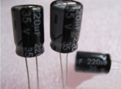 100pcs 220UF 35V Electric Capacity