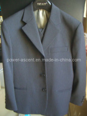 3button Stripy Wedding Event Boys Formal Suit