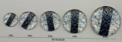 4-Hole Copper-Clad White Resin Garment Button