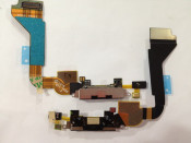 Charging Dock Port Connector Flex Cable for iPhone 4 Black