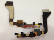 Charging Dock Port Connector Flex Cable for iPhone 4 White