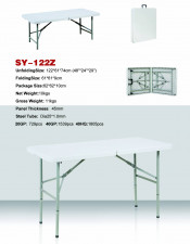 4ft Plastic Cheap Folding Table / Restaurant Table/Dining Table (SY-122Z)