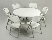 4ft Plastic Round Folding Table/Party Table/Banquet Table (SY-122Y)