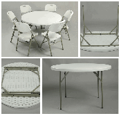 4ft Round Plastic Folding Table/Dining Table/Banquet Table (Sy-122y)