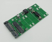 Converter 5cm 18+8pin mSATA Female to 15+7pin SATA Male Small