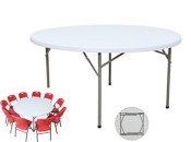 5ft Banquet Plastic Folding Table